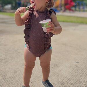 Jamie Kay EUC 2T floral one piece swimsuit